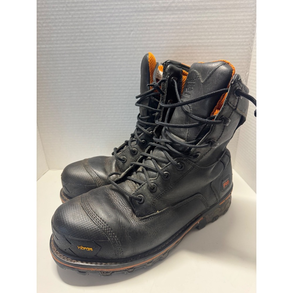 Timberland PRO Boondock 8in Waterproof Insulated Work Boots Black 89645 Mens 12W